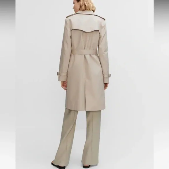 Mango Beige Trench Coat - Picture 4 of 16